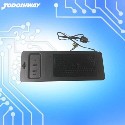 15W power charger for Ford Explorer F150 SVT Raptor 2017 to 2020 car wireless charging adapter for iphone 11 fast charge plate