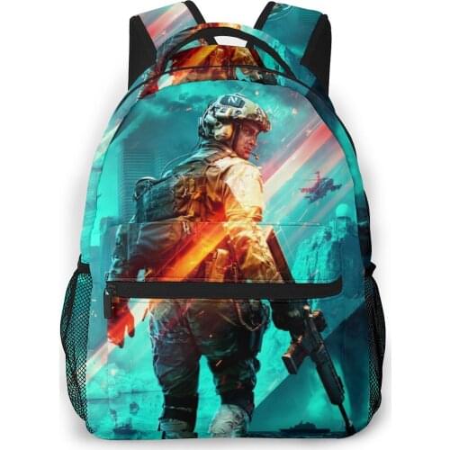 Battlefield 2042 、 Backpack for Girls Boys Travel RucksackBackpacks for Teenage school bag