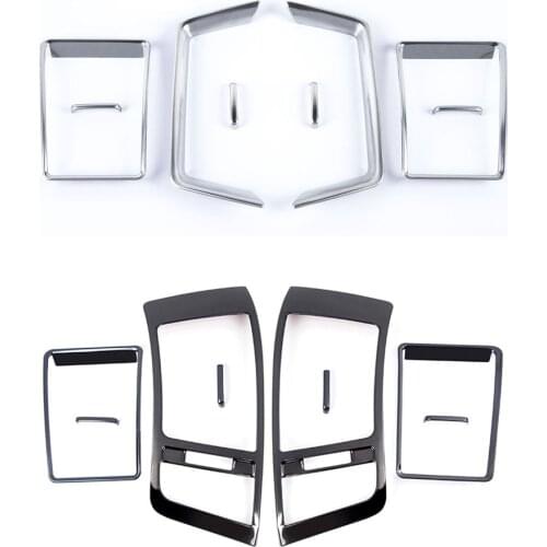10 PCS Stainless Steel Interior Penals Outlets Cover Trims For Toyota Land Cruiser 200 LC200/FJ200 2016 2017 2018 Accessories