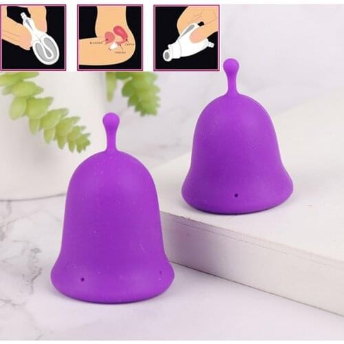 Menstrual Cup Medical Grade Soft Silicone Moon Lady Period Hygiene Reusable