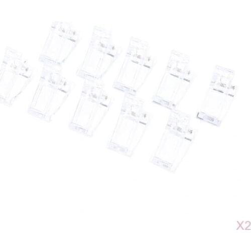 20x DIY Nail Tips Clip Clamps for Gel Quick Building Extension Tool