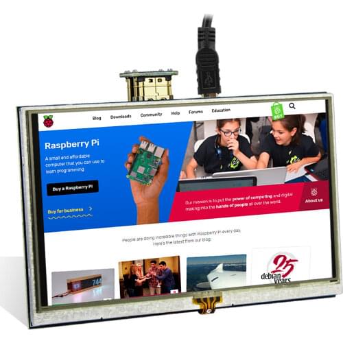 Elecrow 5 Inch HDMI LCD Touch Screen Raspberry Pi 3 Display HD Interface 800x480 5inch RPI TFT Monitor for Raspberry Pi 3 2B B