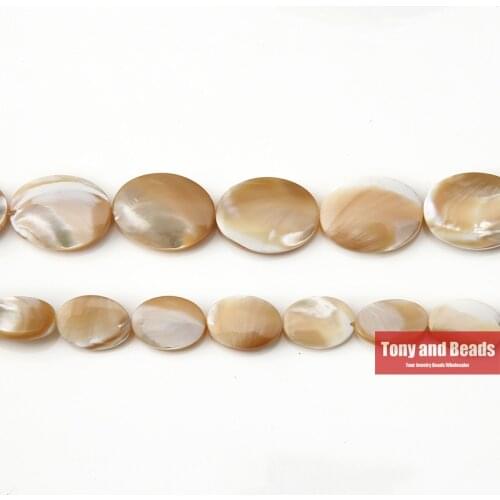 9th Aug Natural Brown Trochus Sea Shell Oval Loose Beads 10x15 15x20MM Pick Size For Jewelry Making