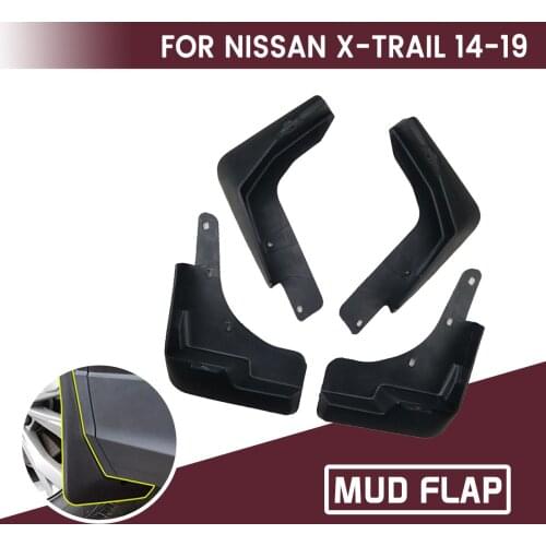 For NISSAN X-TRAIL 14-19 Car Front Rear Car Mudguards Fender Flares Mud Guard Flap Anti Splash Mudflaps Soft Good Tenacity
