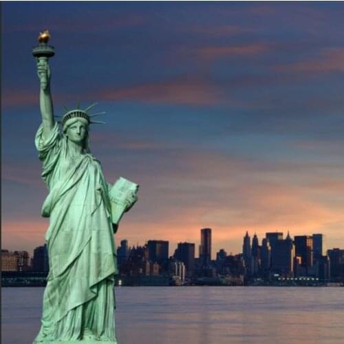 New york statue of liberty Flag 3x3ft custom banner