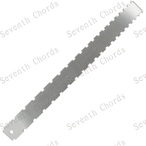 Stainless Steel Guitar Fretboard Neck Notched Straight Edge Luthiers Tool Measurement Fretboard and Frets