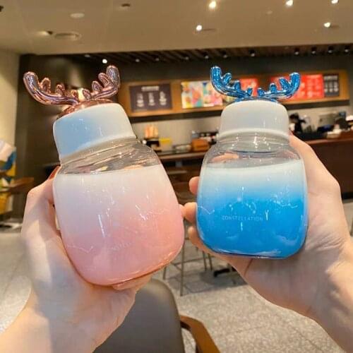 Creativity lovely personality trend water cup simple fresh couple glass