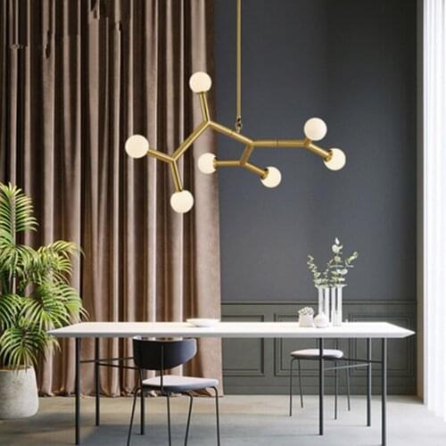 Nordic Pendant Lights Globe Chrome Lamp Glass Ball Pendant Lamp Lustre Suspension Kitchen Light Fixture E27 Home Lighting