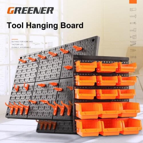GREENER Garage Organizer Tools Cabinet Tool Hanging Board ABS Hardware Storage Rack Hole Plastic Safety Multifunctional Workshop