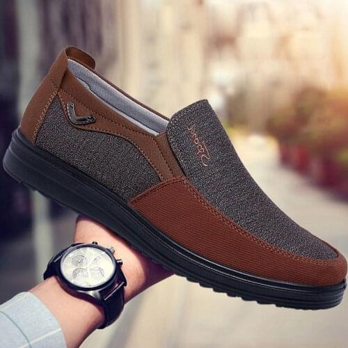 Canvas Shoes Men Summer Classic Loafers Men Casual Shoes Breathable Walking Flat Men Shoes Sneakers Plus Size