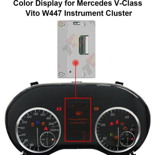 Instrument Cluster Color Display for Mercedes V-Class Vito W447 Speedo Dashboard