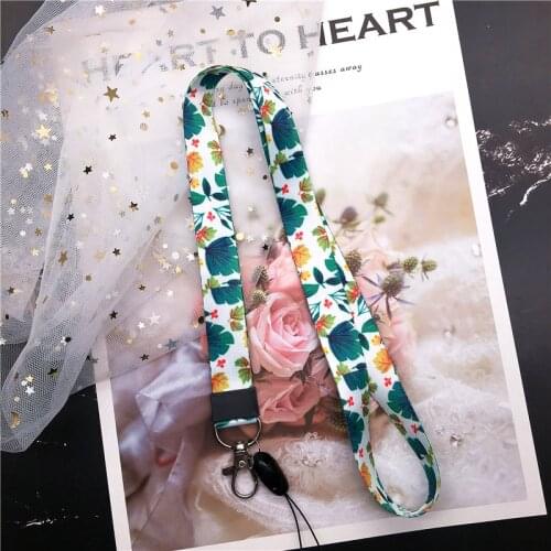 Mobile Phone Strap Flower Lanyard Neck Strap For Keys ID Card For Huawei USB Badge Holder DIY Hang Rope for iphone 7plus 6 rope