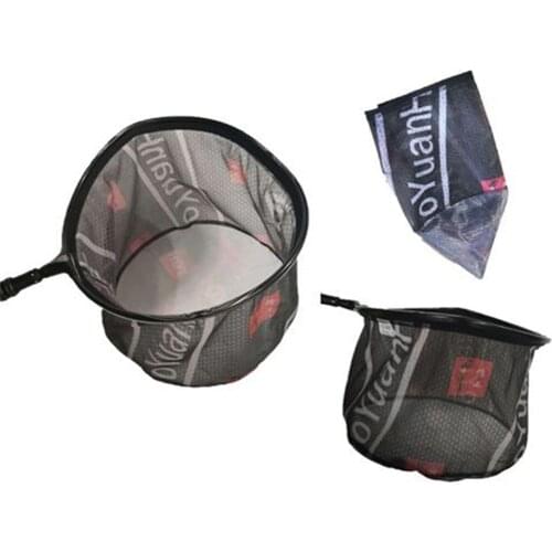 Hand Net Head Carbon Titanium-Magnesium Alloy Screw Folding Dip Net 35/40cm Net Outdoor Fishing Net Tool Accessories X377G