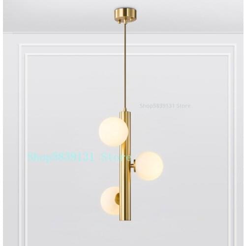 Nordic Modern Golden Pendant Lights Restaurant Bedroom Bedside Lamp Creative Cool Round Pendant Lamps Home Decor Light Fixtures