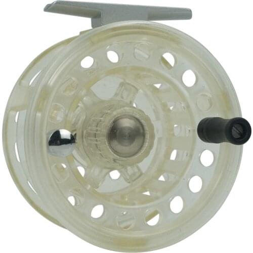 Special Sale Aventik 4/6 Super Large Arbor Transparent Fly Reel Plastic Fly Fishing Reel