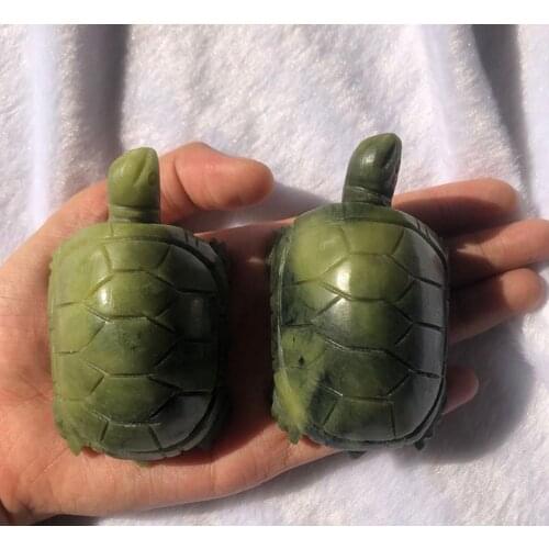 Tibet | Jade | Vintage | Stone | Crystal Figurines Turtle status tea pet Statues Asian jadeite tea jade gemstone tortoise sculpt