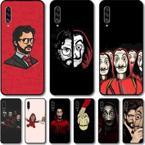 TV money heist Phone Case Hull For Samsung Galaxy M 10 20 21 31 30 60S 31S Black Shell Art Cell Cover TPU