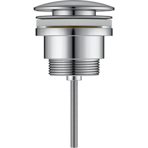 1pc High Quality Brass Pop Up Drain Bathroom Sink Waste Basin Drainer Plug Bath Tub Round Chrome