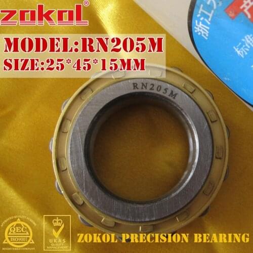 ZOKOL RN205M bearing RN205 M 502205 EH Cylindrical roller bearing 25*45*15mm