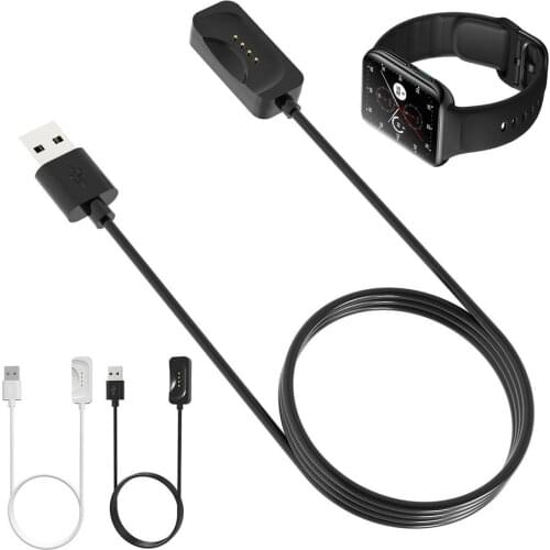 1m Smart Watch Dock Charger USB Fast Charging Cable Cord Station Wire For OPPO Watch2 / Watch SmartWatch Power Supply Adapter