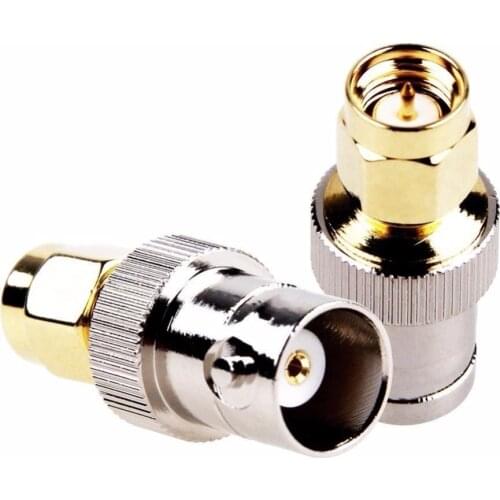 1PCS RF Coax Coaxial SMA Male Plug to BNC Female M/F Radio Antenna Connector Adapter