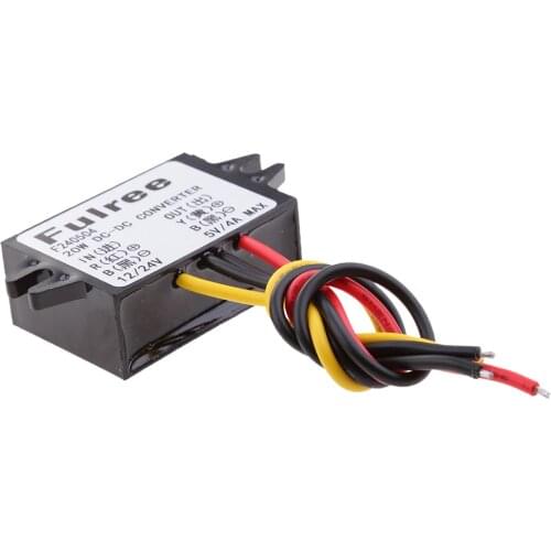 12V 24V 8-36V to 5V 4A 20W DC Converter Step Down Regulator Car LED Power Supply