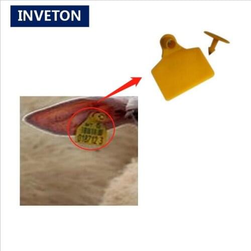 200pcs uhf rfid tag for animal tracking livestock system waterproof rfid animal ear tag work with rfid reader for pig management