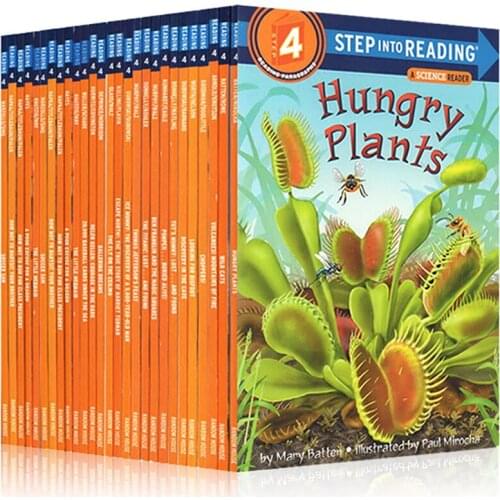 27 Pcs/Set 5-12 Year Childrens English Learning Textbook Early Education Book English Picture Books Step into Reading Grade 4