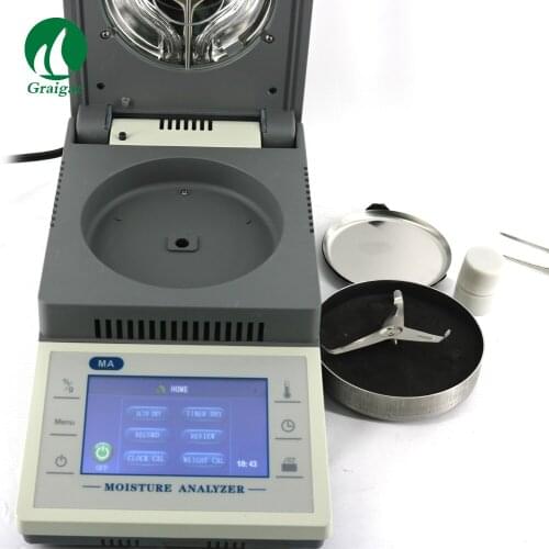 50g 0.01g 0.1% New Touch Screen Halogen seed moisture tester MA-50-10