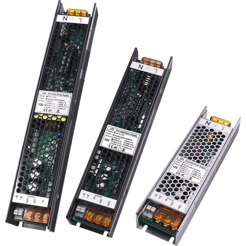 AC 220V To DC 12V 24V Switching Power Supply Light Transformer Dimmable Ultra Thin Power Source Adapter For Led Strip CCTV