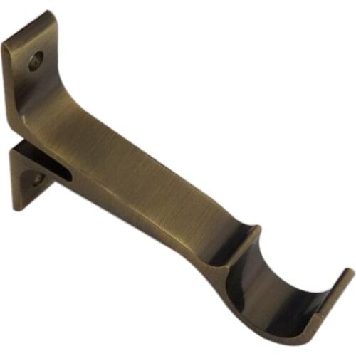 D20mm Aluminum R Type Bracket , Curtain Accessories Bracket for Window Decoration