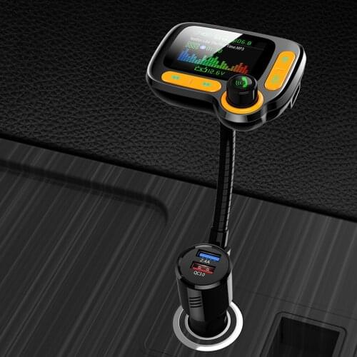 Car FM Transmitter Kit Handsfree Wireless Bluetooth MP3 Player Dual USB Fast charger Handsfree