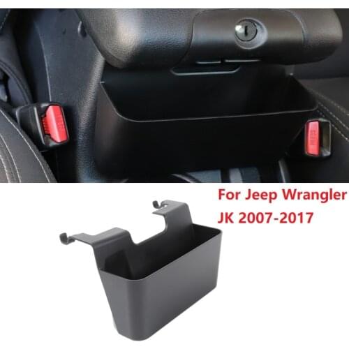 Car Rear Armrest Storage Box Organizer Barrel Case For Jeep Wrangler JK 2007-2017 For Jeep Wrangler JL JT 2018-2021