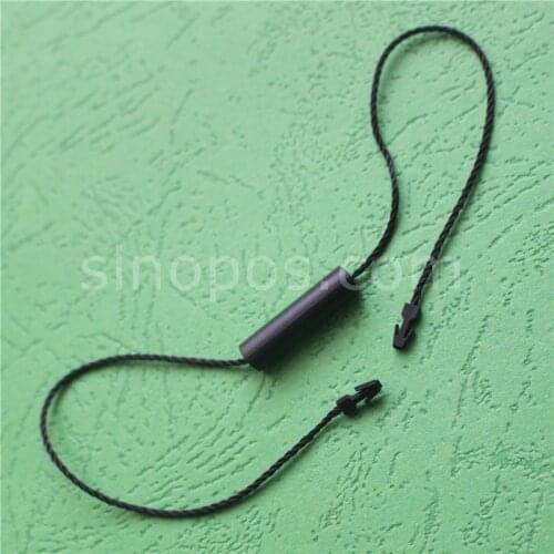 Secure Sealtag Double Plugs, permanent loop lock hangtag string snap buckle cylinder core price swing tag seal label thread cord