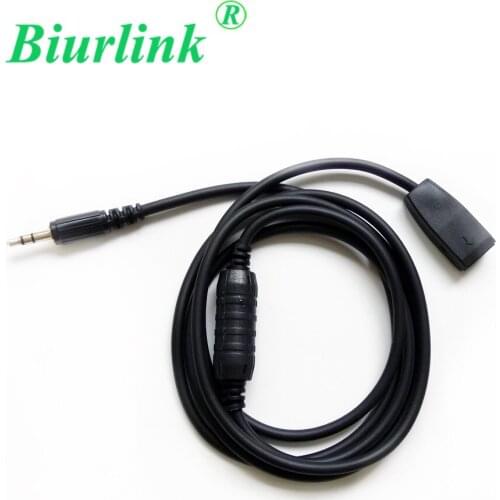 Biurlink 3.5MM Audio Jack Connector AUX Cable CD Changer Auxiliary Adapter For BMW E46 320i 320ci 320cic 323i 10Pin Port