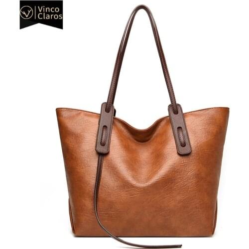 Large Tote Bag Women Soft PU Leather Handbag Casual Hand Bag Designer Big Bag Purses Sac A Main Bolsas De Mujer Shopping Bag