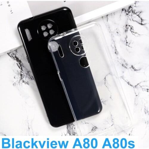 Case For Blackview A80 Protector Soft TPU Telefone Back Cover Coque on Blackview A80S Clear Silicone Capa Protective Funda Shell