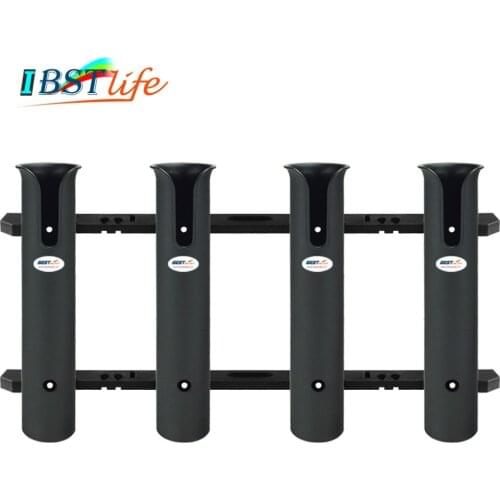 ABS Plastic Fishing Rod Pole Holder Portable Lightweight Fishing Rod Spinning Accessories Durable Tube Mount Bracket Socket Rack
