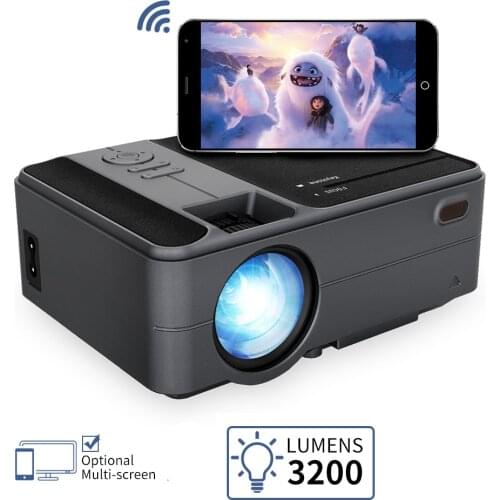 Home Projector Beamer Video Led Home Theater C180W Wireless Airplay Freeshipping Full Hd 720P Projector For Mobile Phone