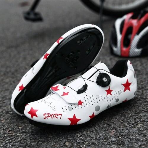 Road Cycling Shoes Mens Self-locking Flat SPD Cycling Shoes Outdoor Sports Shoes Professional Mountain Bike Shoes MTB Cycling