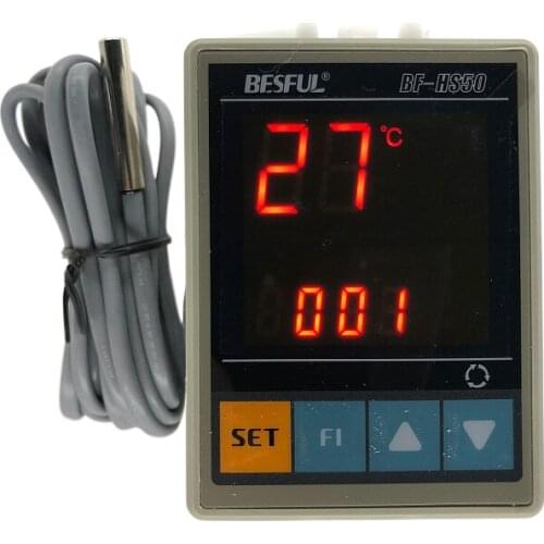 BESFUL Electric BF-HS50 Automatic Return Water Controller Hot Water Control Circulation Temperature Controller Thermostat