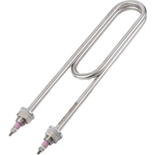 3kW/4kW/6kW/8kW double U shape heating tube for steamed rice machine, M18*25 SUS Electric Water Heater Element for Steaming cart