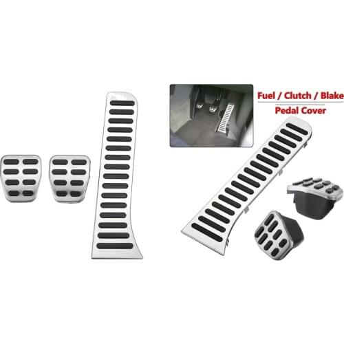 2 Set Fuel Brake Clutch Pedal Cover for VW GOLF MK5 MK6/Jetta MK5 MK6 CC