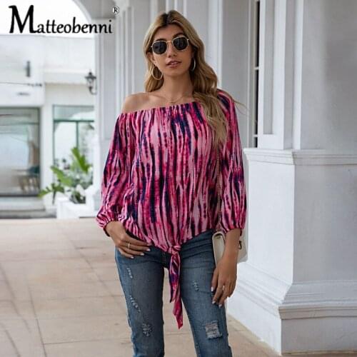 Блузки с принтом Matteobenni China At AliExpress