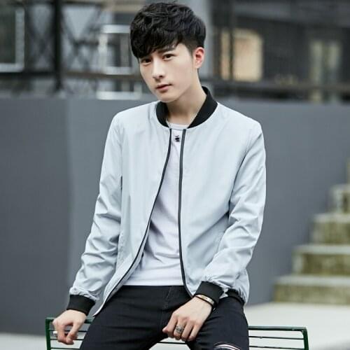 Bormandick 2018 Mens Casual Fashion Spring Autumn regular Slim Jacket Coat For Male AA35 30