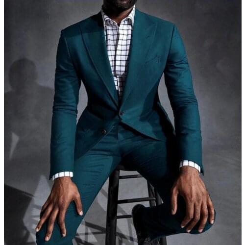 2pcs Men Suits Blazers Mens Suit Slim Fit Formal Business Wedding Casual Suit Groom Tuxedos Men Suits Costume Men Clothes