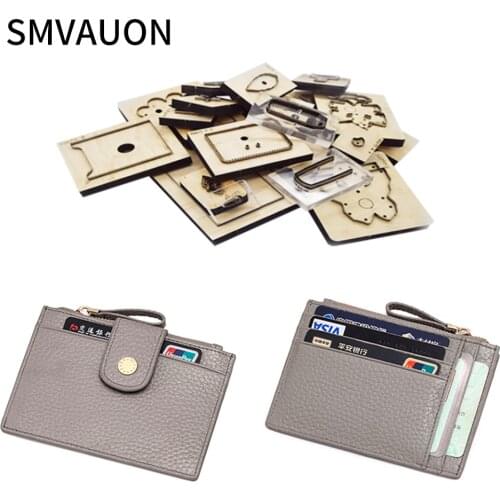 SMVAUON 2020 New wooden die cutting DIY cardbag ID bag leather tools suitable for die cutting machine