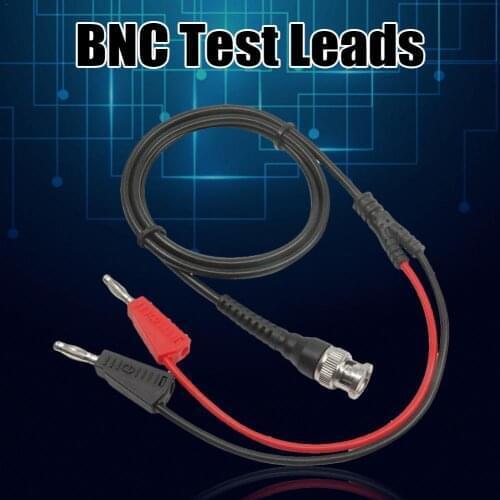 Newest BNC Q9 To Dual 4mm Stackable Banana Plug with Socket Test Leads Probe Cable 120CM #20