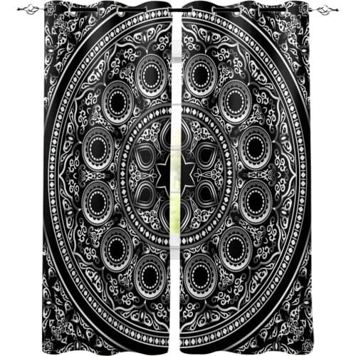New Luxury Curtains Geometric Mandala Pattern Window Curtains Home Living Room/bedroom Decor Curtains for Living Room