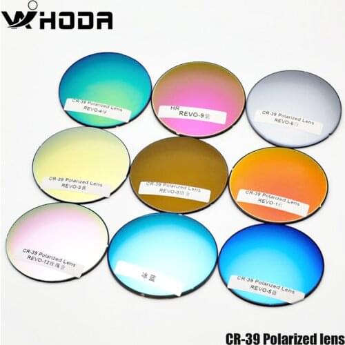 Unisex 1.50 Index UV400 Protection Anti-ultraviolet Polarized Mercury Film CR-39 Resin Colorful Myopia Lens Sunglasses Lenses